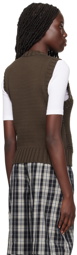 GANNI Brown Rope Vest