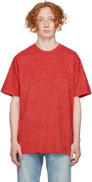 John Elliott Red Salt Wash Pocket T-Shirt