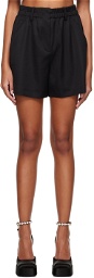 Nina Ricci Black High-Rise Shorts