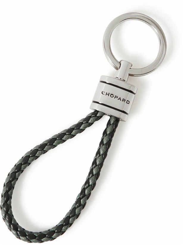 Photo: Chopard - Braided Leather and Silver-Tone Keyring