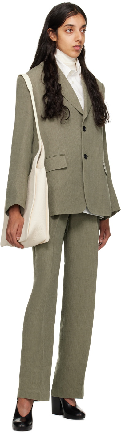 UMBER POSTPAST SSENSE Exclusive Khaki Trousers