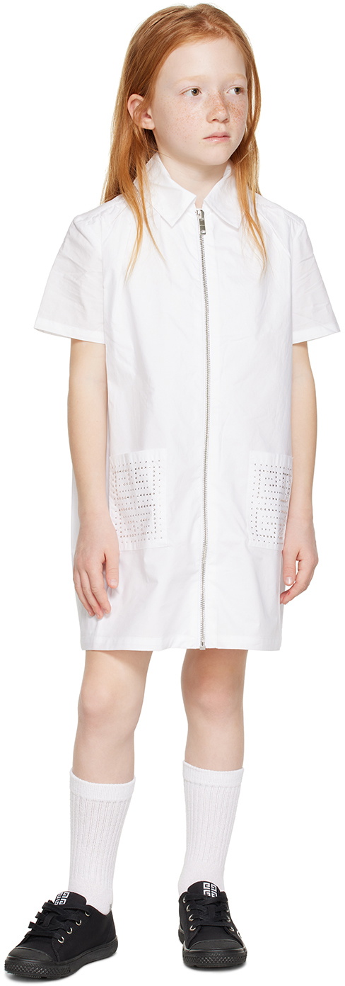 Givenchy Kids White Crystal Dress