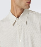 Studio Nicholson View striped cotton and linen shirt