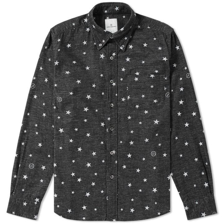 Photo: Uniform Experiment Star Flannel Shirt Black