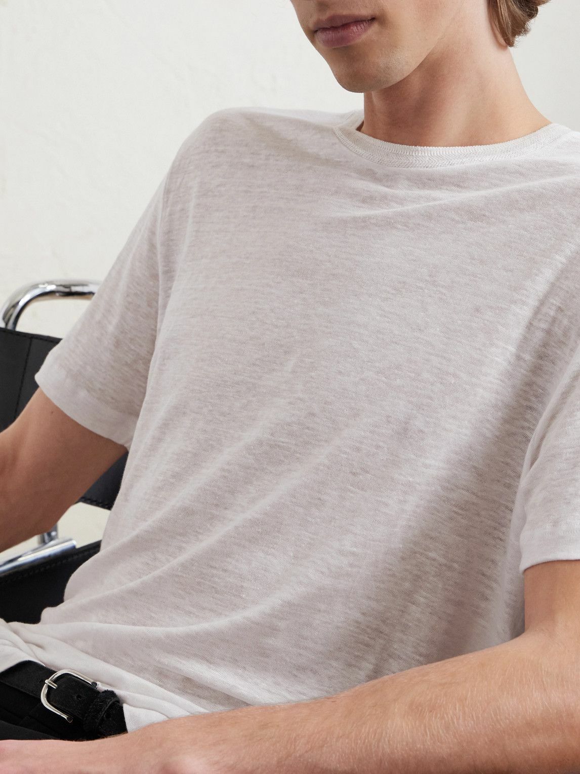 Loro Piana - Linen T-Shirt - White Loro Piana