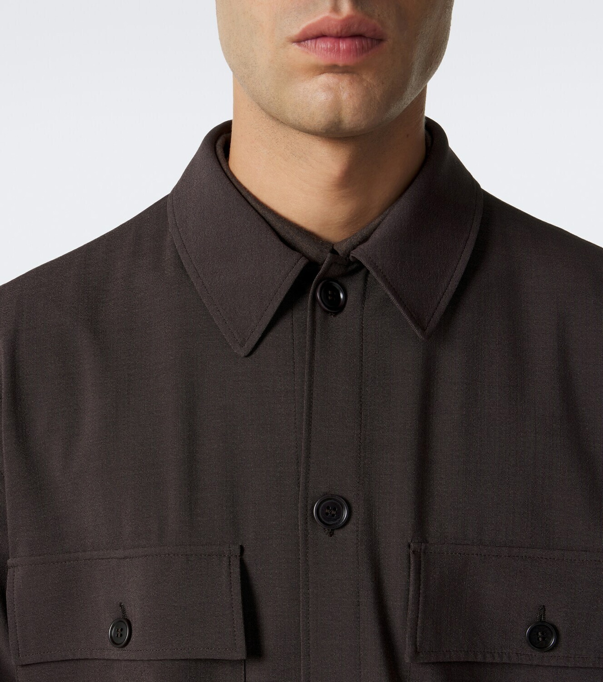 Giorgio Armani Wool and silk-blend shirt