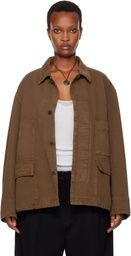 LE17SEPTEMBRE Brown Field Denim Jacket