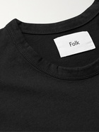 FOLK - Cotton-Jersey T-Shirt - Black