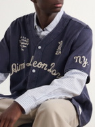Aimé Leon Dore - Logo-Embroidered Cotton Shirt - Blue