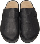 MISBHV Black Monogram Home Shoe Loafers