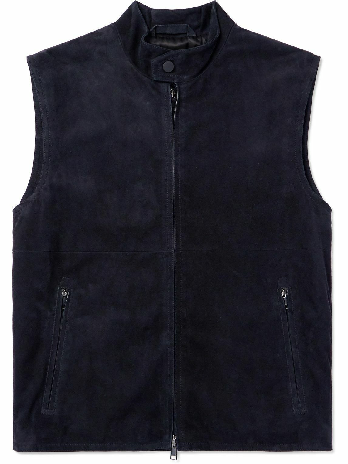 Brioni - Suede Gilet - Blue Brioni