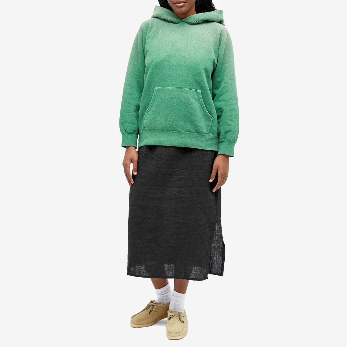 Visvim Women's Raglan Hoodie in Green