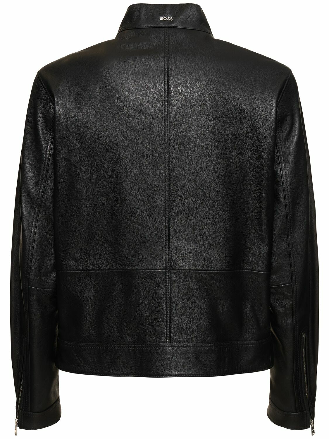 BOSS - Mansell Zip-up Leather Jacket BOSS