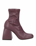 Nodaleto Womens Ankle boots Plum
