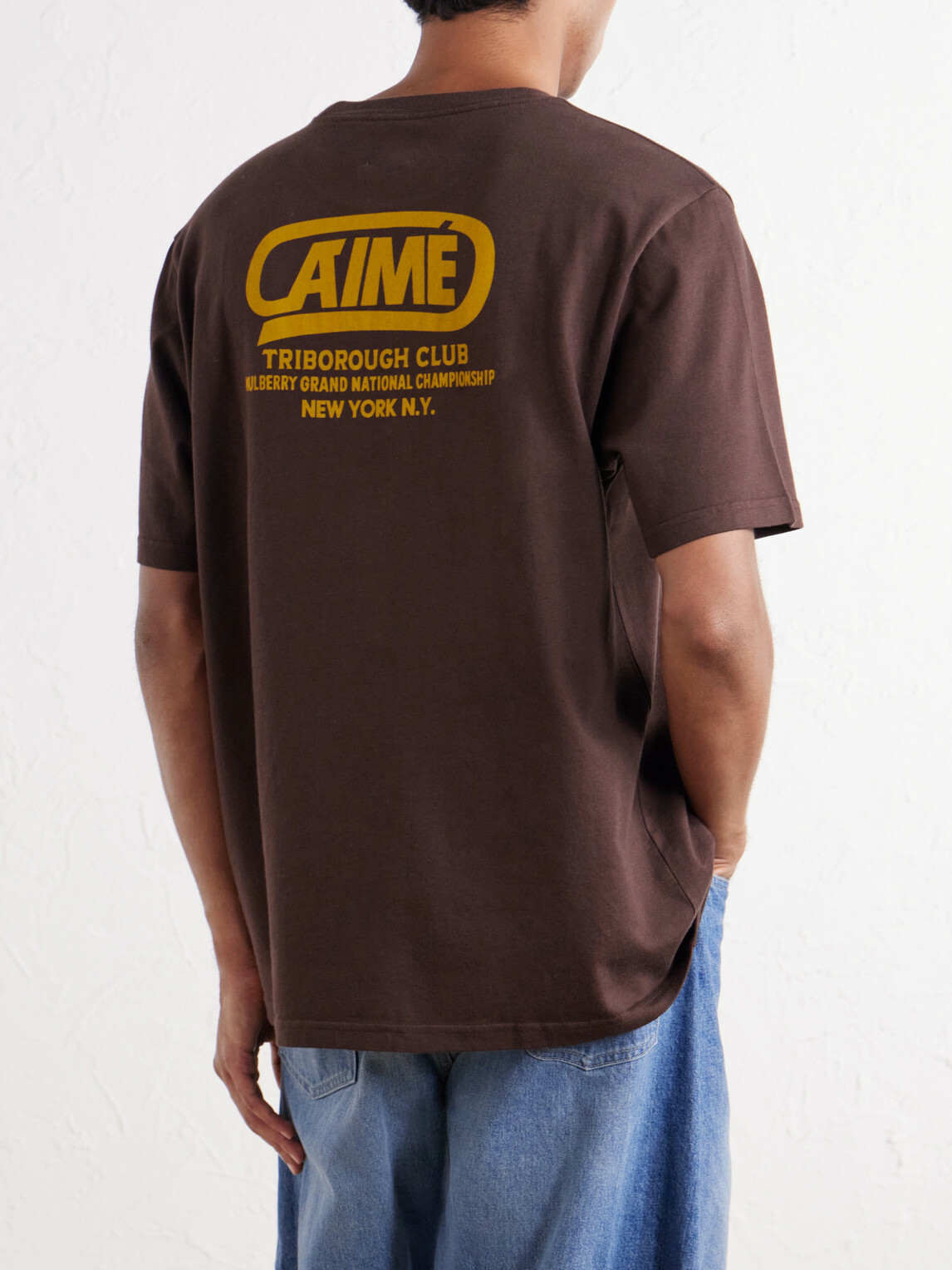 Aimé Leon Dore - Cycle Classic Logo-Print Cotton-Jersey T-Shirt - Brown