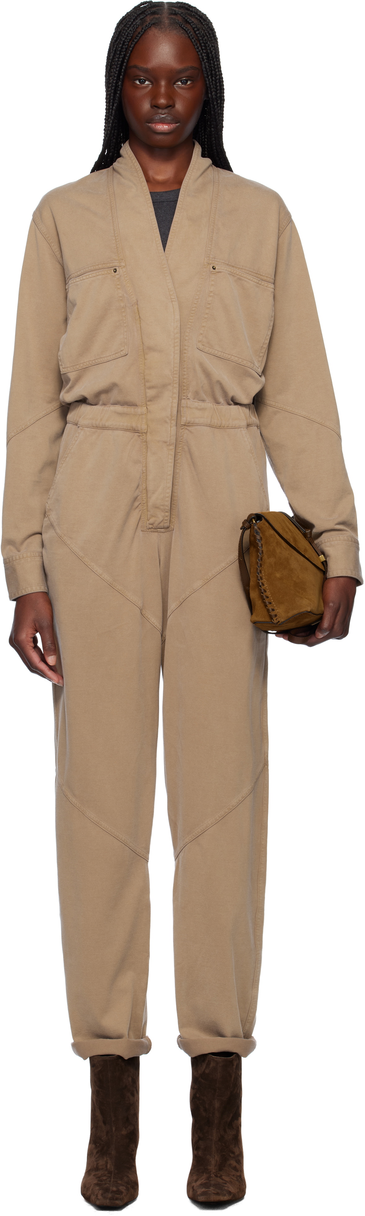 Isabel Marant Etoile Khaki Remady Jumpsuit