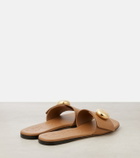 Loewe Pebble leather slides