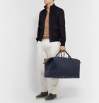 TOM FORD - Leather-Trimmed Canvas Holdall - Blue