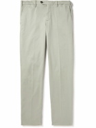Brunello Cucinelli - Slim-Fit Stretch-Cotton Gabardine Trousers - Neutrals