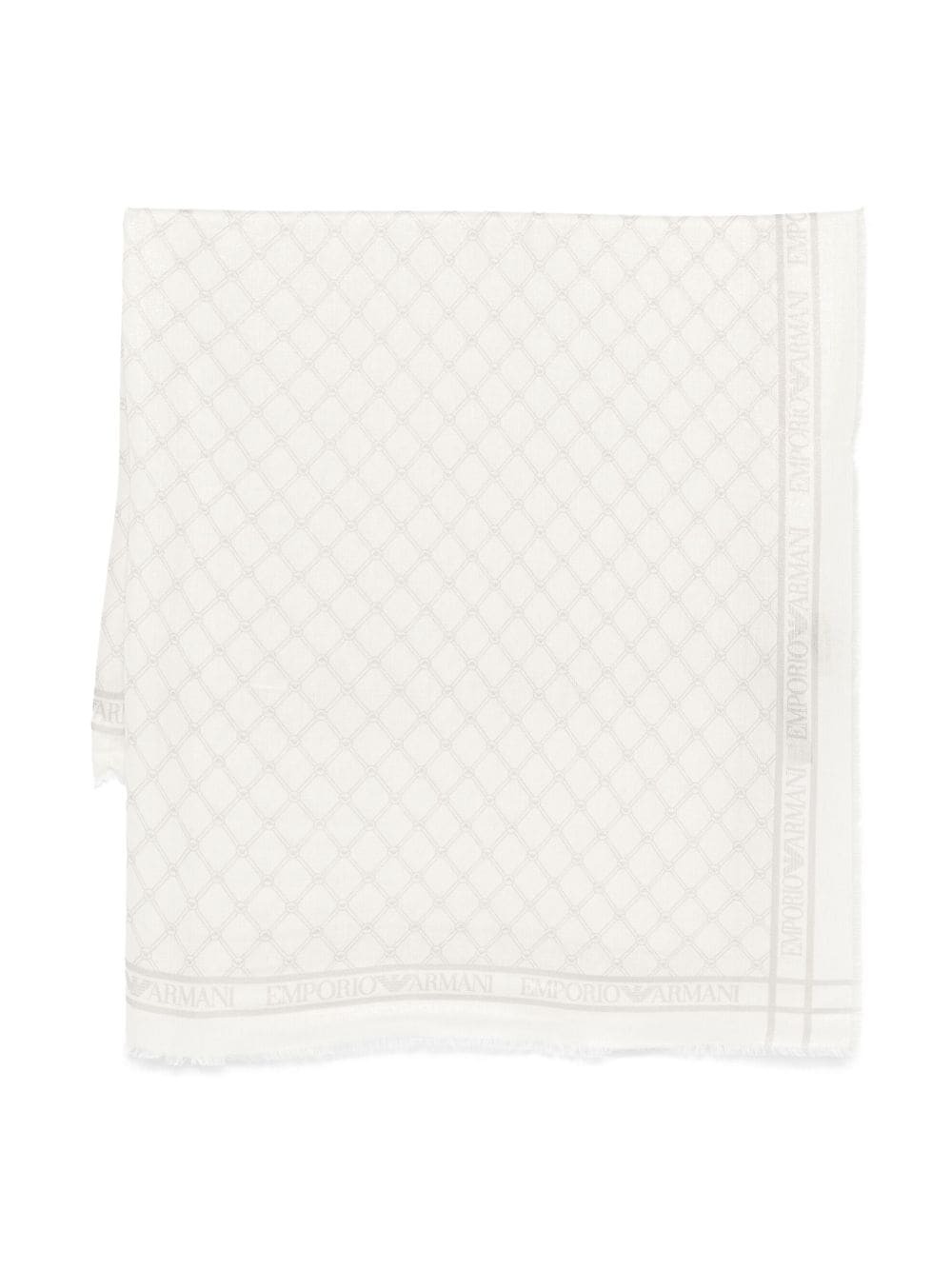 Pañuelo Emporio Armani De Mezcla De Viscosa Con Estampado Emporio Armani Milano Para Hombre Azul Marino