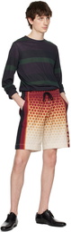 Dries Van Noten Orange Graphic Shorts