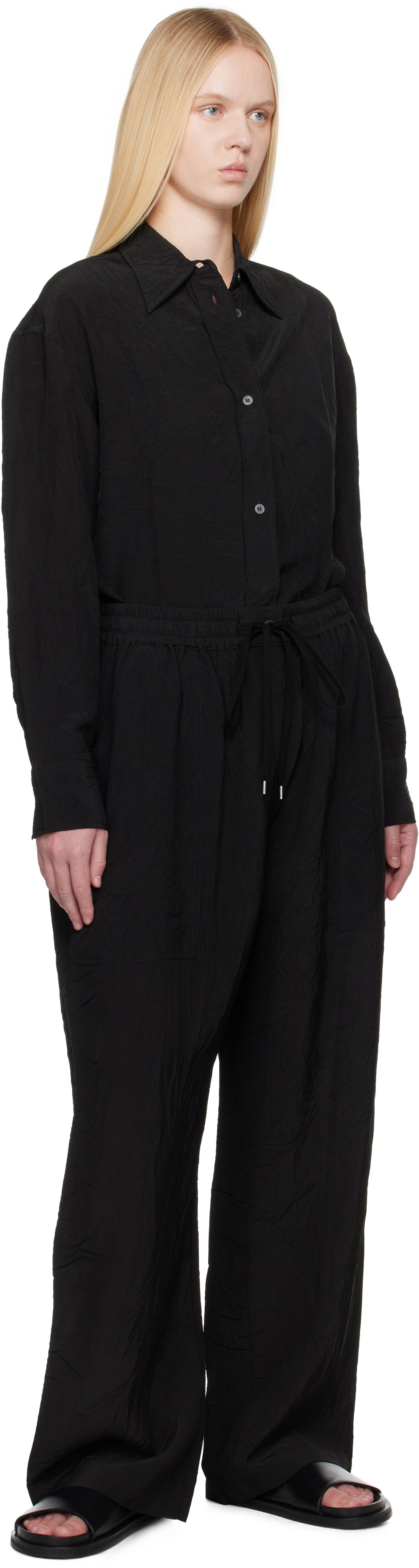 Studio Nicholson Black Capel Trousers