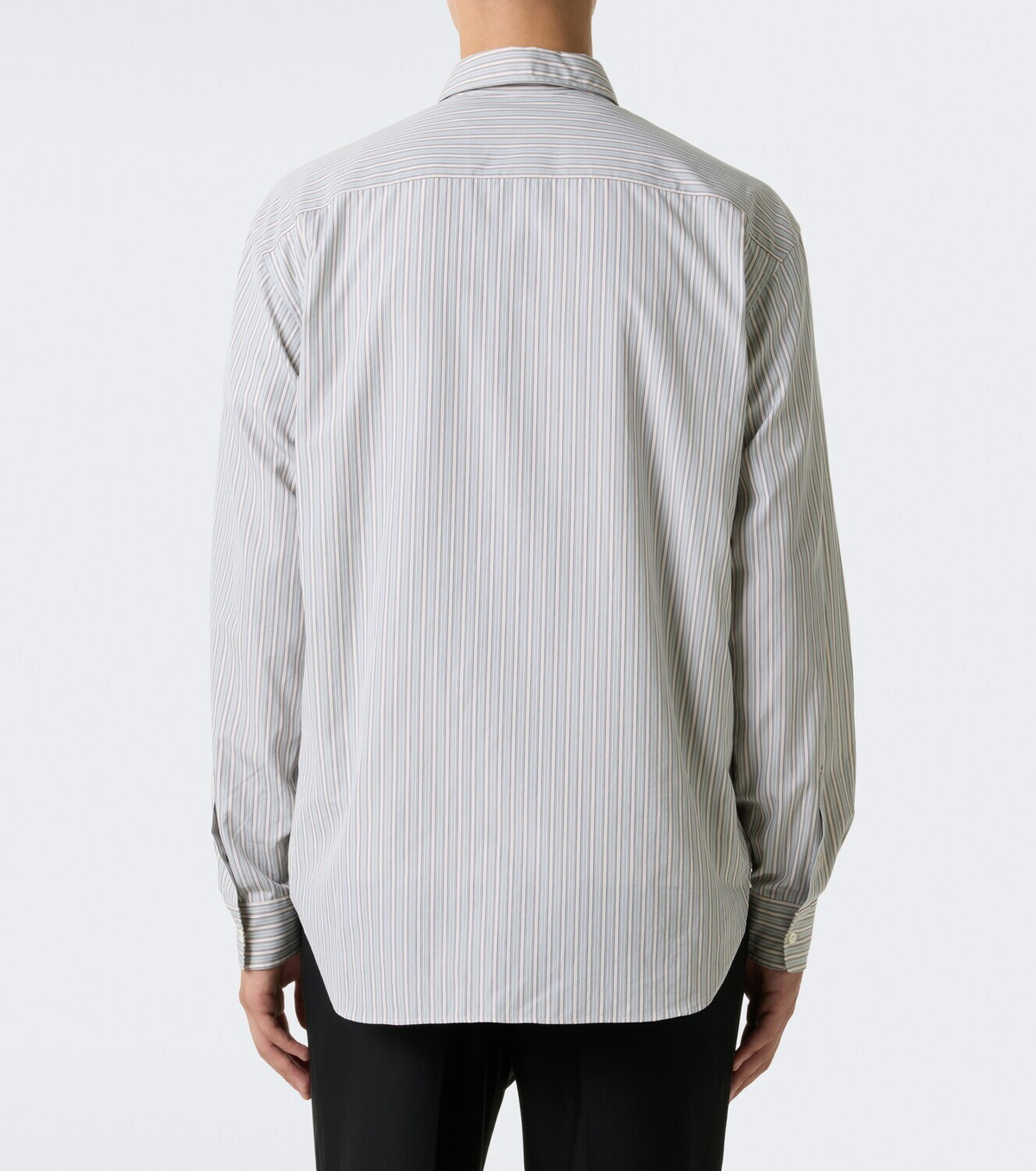 The Row Uday striped cotton poplin shirt