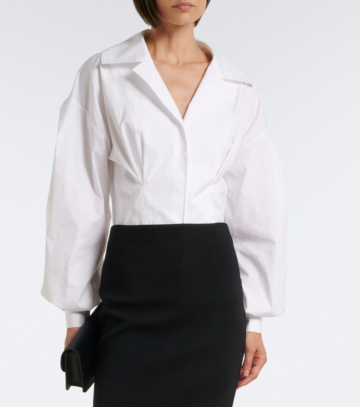 Carolina Herrera Cotton-blend poplin shirt