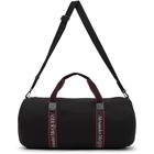 Alexander McQueen Black and Red Selvege Metropolitan Duffle Bag