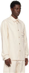JW Anderson Off-White Printed Denim Jacket