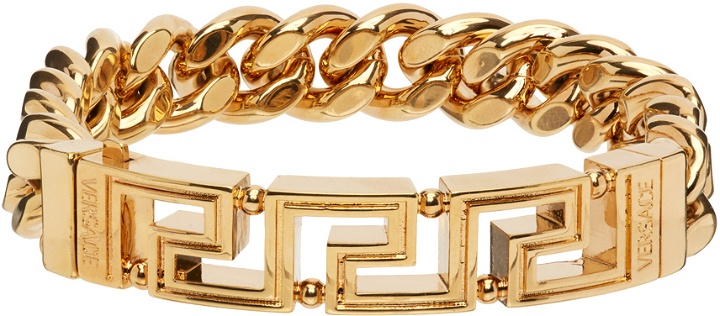 Photo: Versace Gold Greca Chain Bracelet