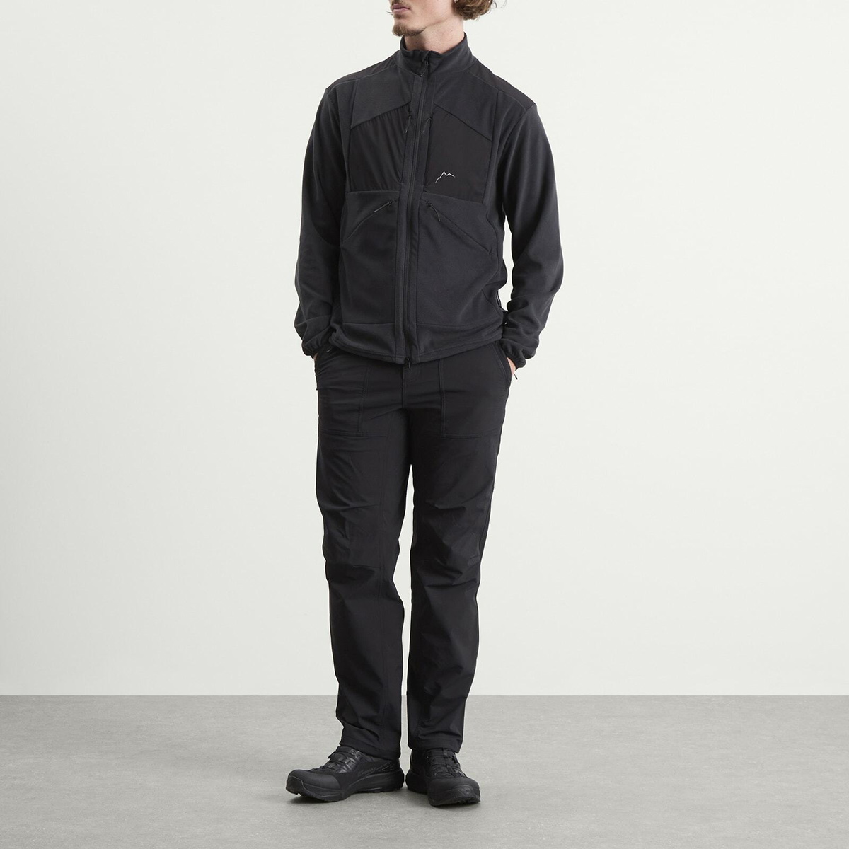 CAYL Men's Micro Fleece Jacket in Black