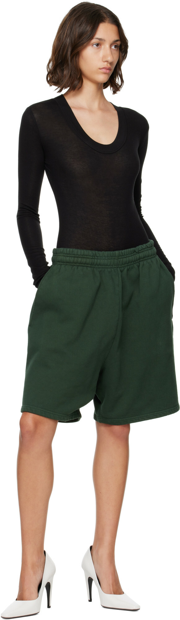 Entire Studios Green Standard Sweat Shorts
