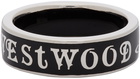 Vivienne Westwood Silver & Black Conduit Street Ring