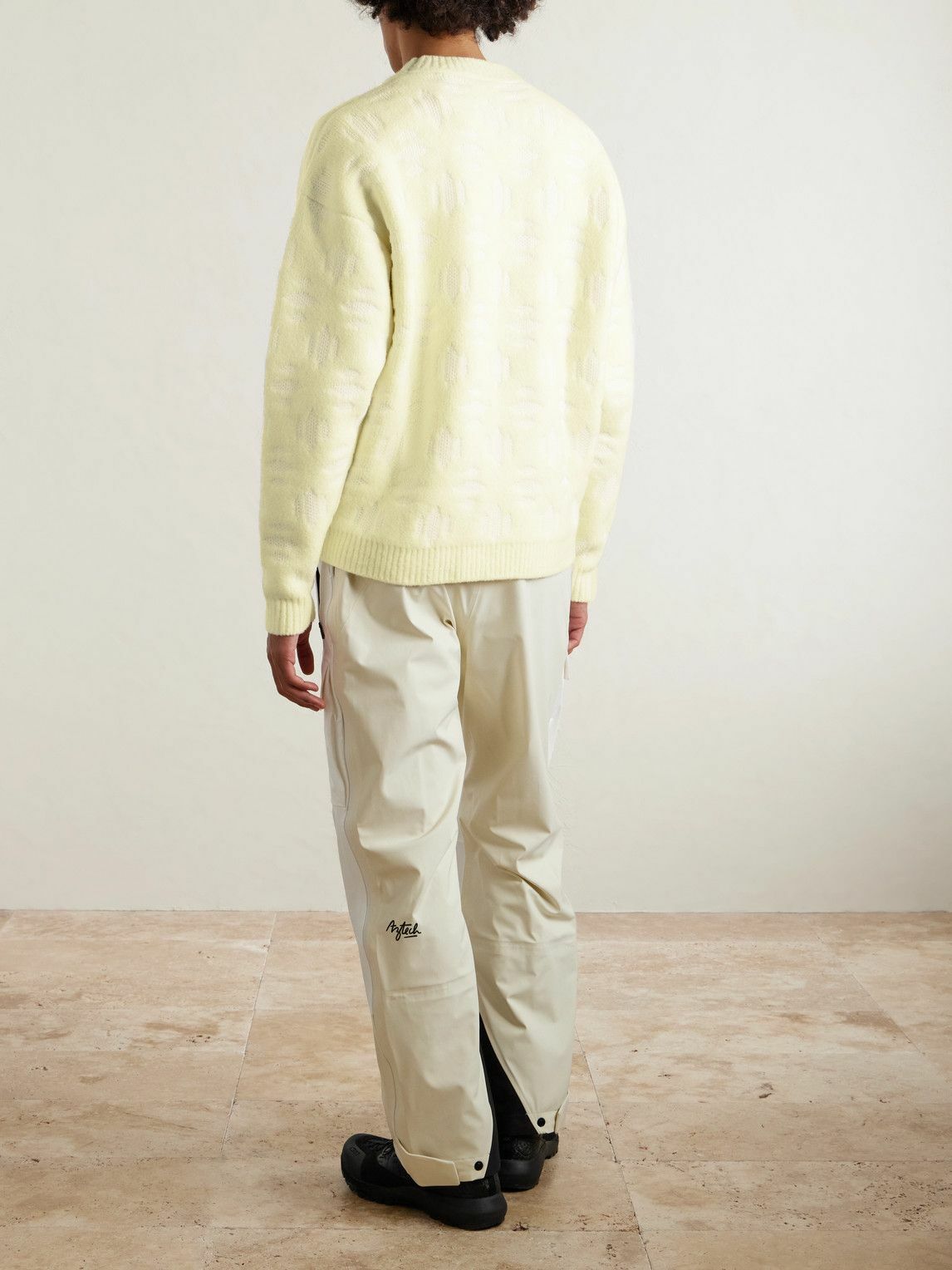 Aztech Mountain - Matthew Day Jackson Snowflake Virgin Wool-Blend Sweater - Neutrals