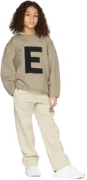Essentials Kids Beige Big E Sweater