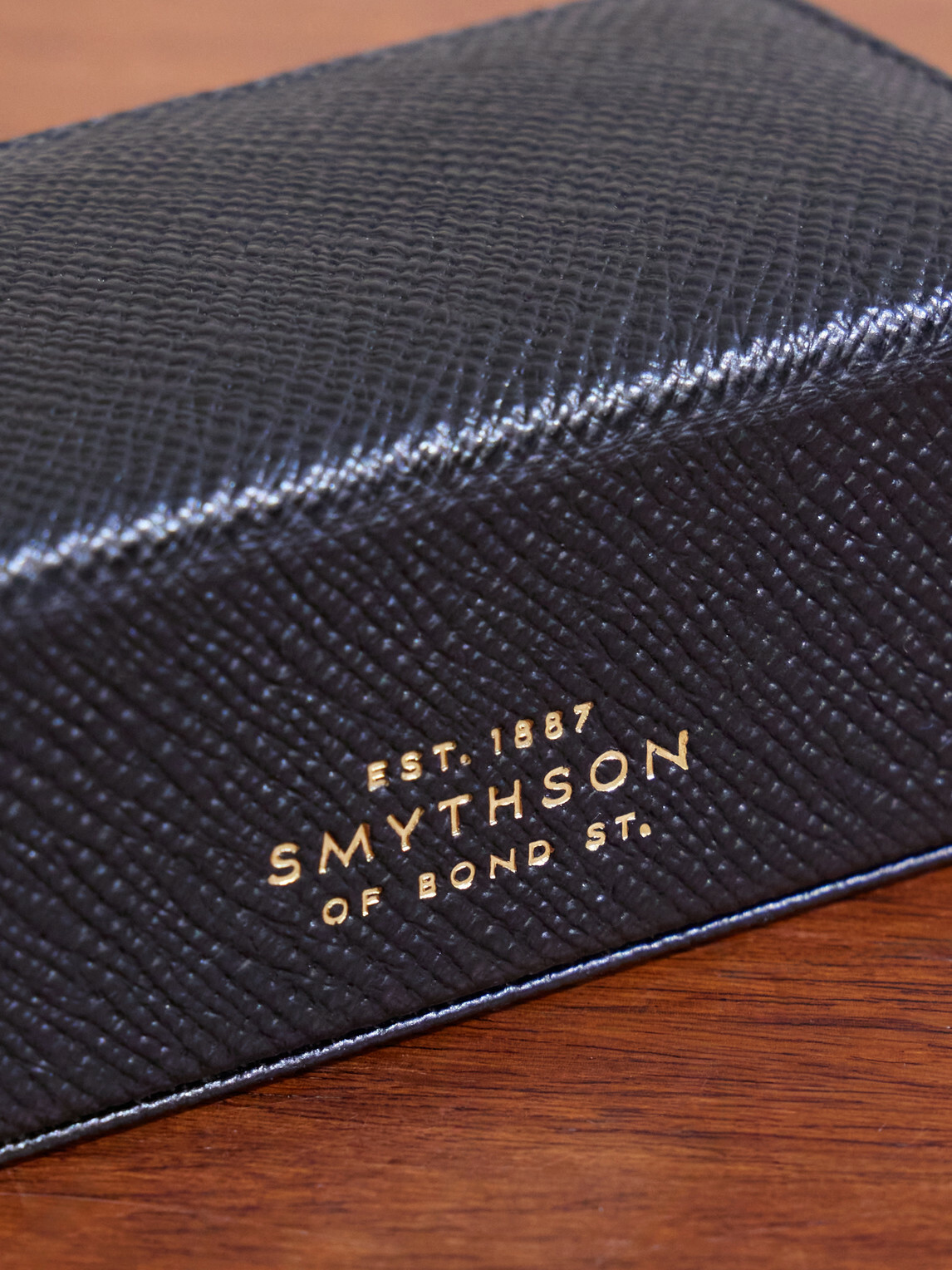 Smythson - Panama Cross-Grain Leather Cufflink Box