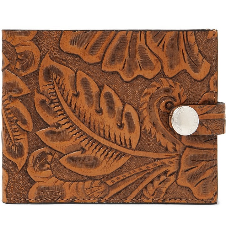 Photo: Our Legacy - Embossed Leather Billfold Wallet - Brown