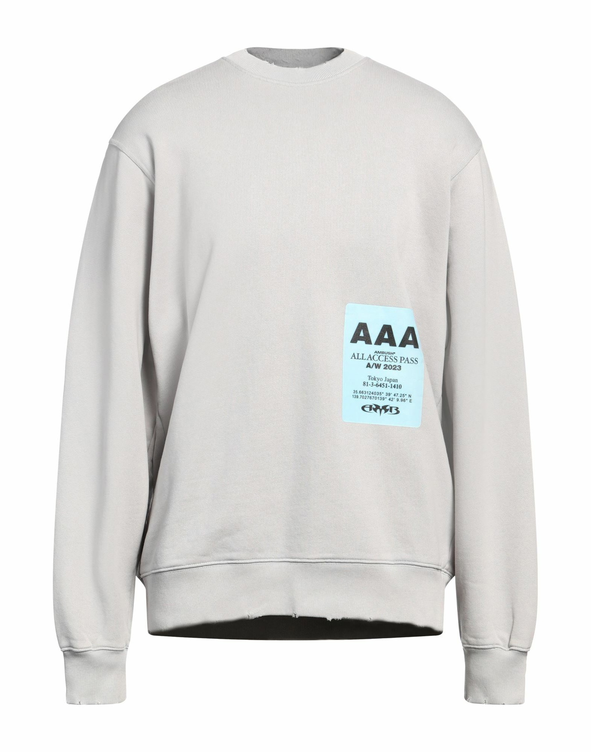 Ambush Mens Sweatshirt Light in Grey