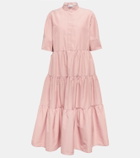 REDValentino Tiered cotton-blend midi dress