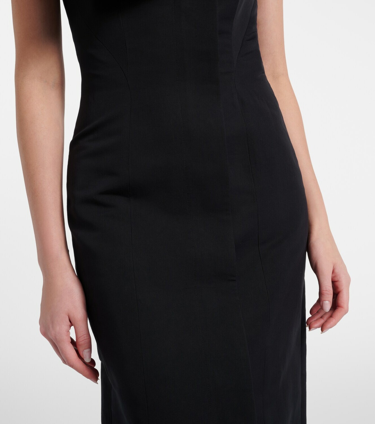 Fforme Skylar cotton and silk midi dress