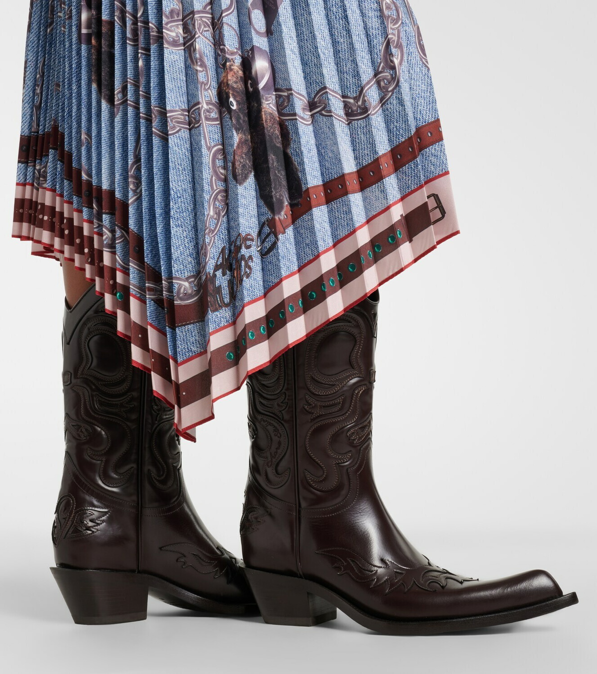 Acne Studios Bouni leather cowboy boots