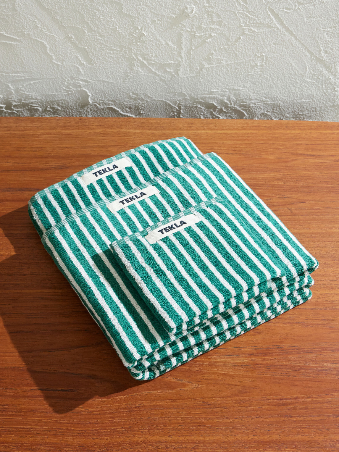 TEKLA - Striped Organic Cotton Towels