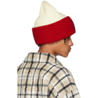 Moncler Genius 2 Moncler 1952 Red and White Logo Beanie