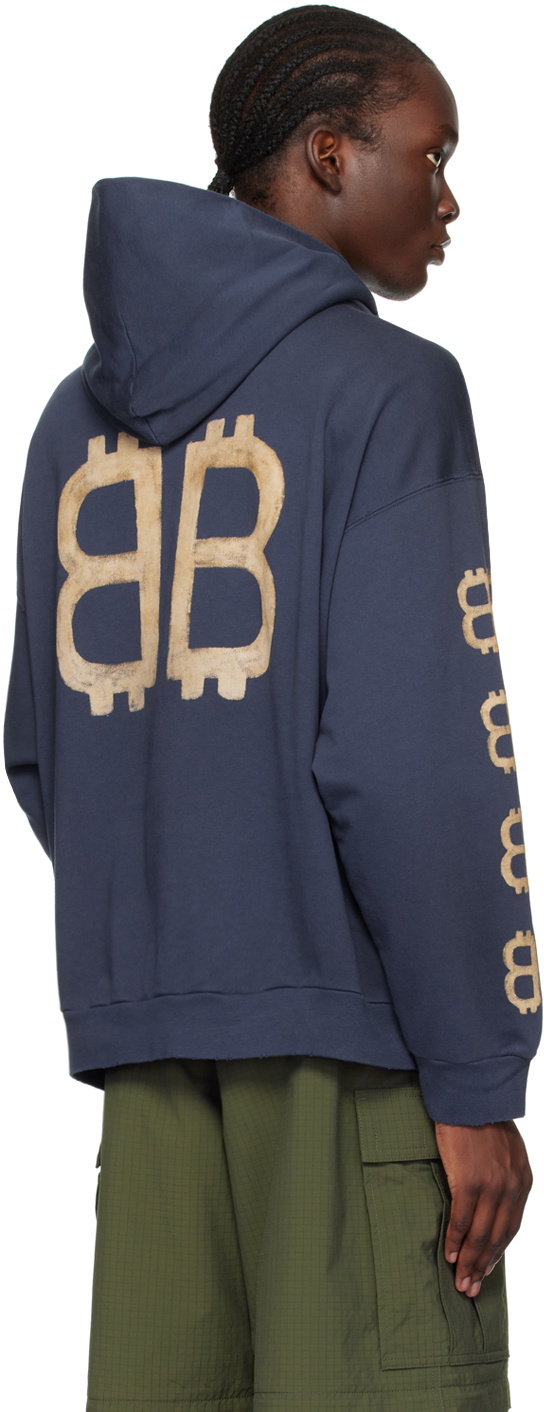 Balenciaga Blue Crypto Hoodie Balenciaga