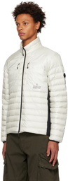 Moncler White Jovet Down Jacket