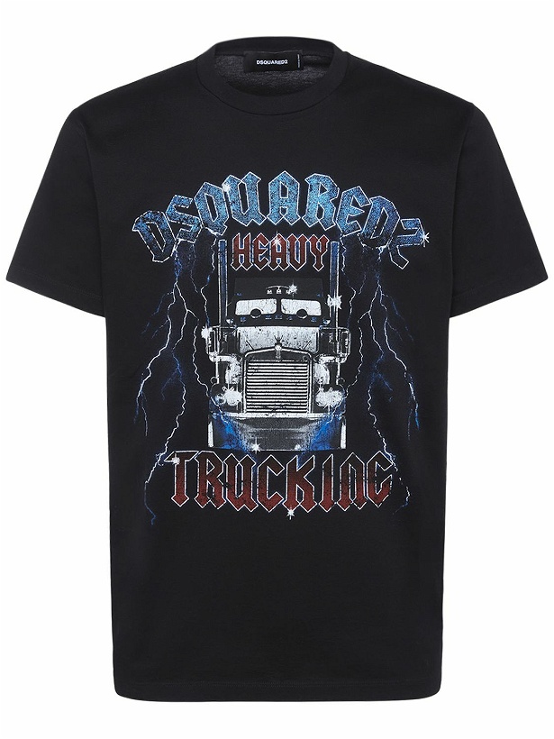 Photo: DSQUARED2 - Printed Cotton Jersey T-shirt