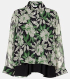 Loewe Floral silk crépon shirt