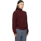 Maison Margiela Burgundy Virgin Wool Turtleneck