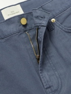Sid Mashburn - Straight-Leg Cotton-Blend Twill Trousers - Blue